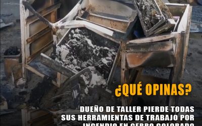 AREQUIPA: DUEÑO DE TALLER MECÁNICO PIERDE TODO DESPUÉS DE INCENDIO EN CERRO COLORADO