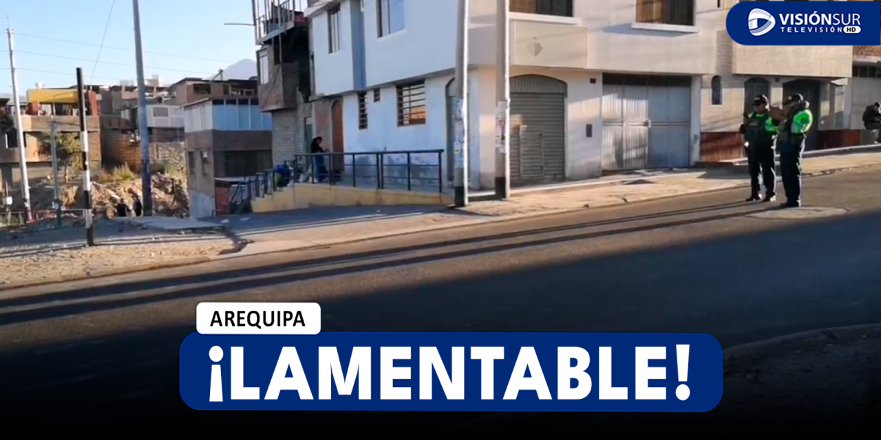 AREQUIPA: VARÓN PIERDE LA VIDA LUEGO DE CAER DE SU BICICLETA EN EL SECTOR DE CIUDAD BLANCA EN PAUCARPATA