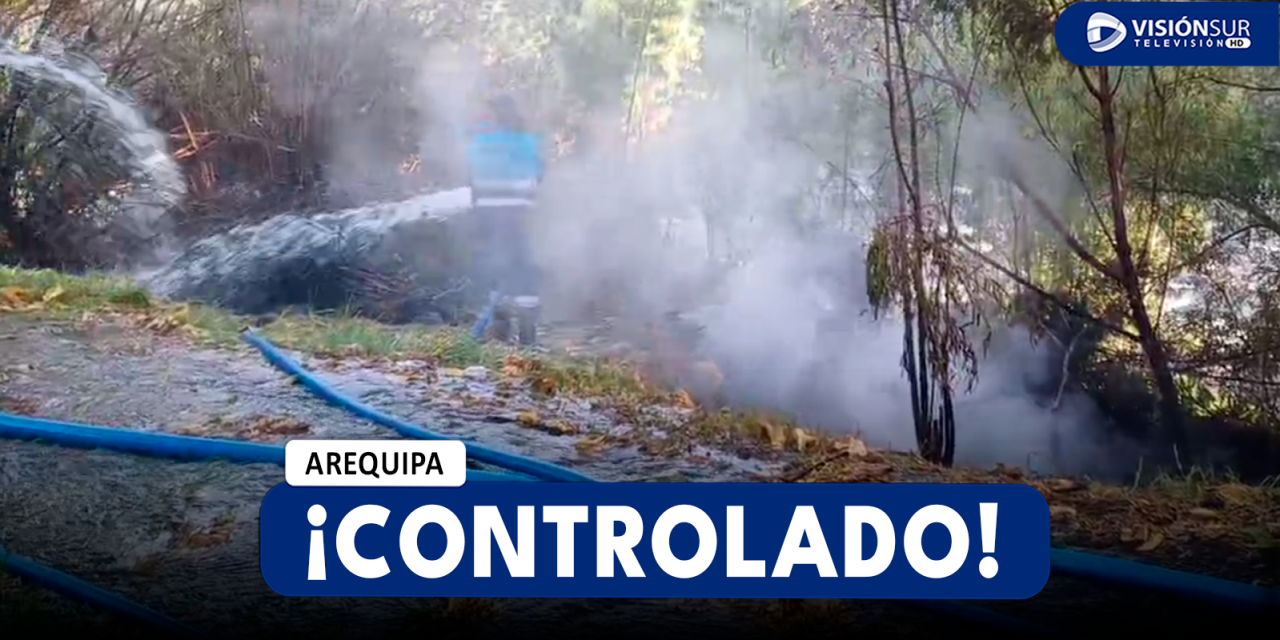 AREQUIPA: FUERTE INCENDIO SE REGISTRÓ EN LA RIBERA DEL RÍO CHILI EN EL CERCADO DE AREQUIPA