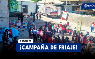 AREQUIPA: ENTREGAN MÁS DE 2 TONELADAS DE PRODUCTOS DE PRIMERA NECESIDAD EN CAMPAÑA DE FRIAJE EN CHIGUATA