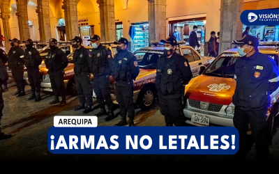 AREQUIPA: ARMAS NO LETALES PARA EFECTIVOS DE SEGURIDAD CIUDADANA PODRÍAN LLEGAR EN AGOSTO