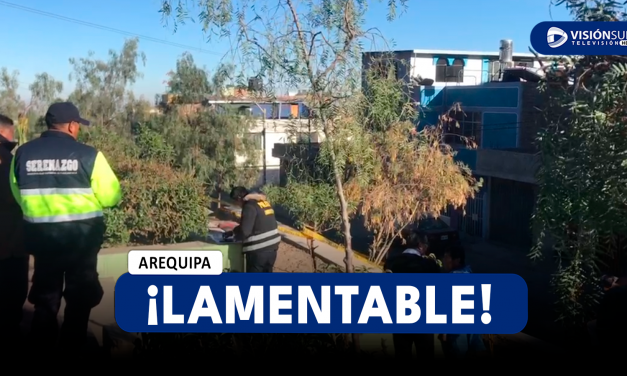 AREQUIPA: ENCUENTRAN EL CUERPO SIN VIDA DE UN VARÓN CONOCIDO COMO “AZULINO” EN EL DISTRITO DE PAUCARPATA