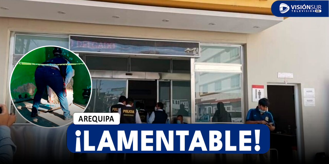 AREQUIPA: MENOR DE 3 AÑOS PIERDE LA VIDA TRAS CAER A UN POZO EN UN PARQUE INFANTIL DE SACHACA