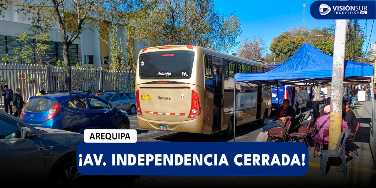 AREQUIPA: CERRARÁN LA AV. INDEPENDENCIA DESDE LAS 12:00 HORAS POR CELEBRACIÓN DEL ANIVERSARIO DEL COLEGIO INDEPENDENCIA AMERICANA