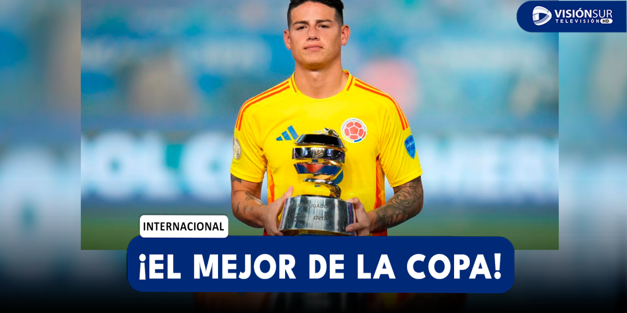 INTERNACIONAL: JAMES RODRÍGUEZ SE LLEVÓ EL PREMIO AL MEJOR JUGADOR DE LA COPA AMÉRICA 2024 REALIZADA EN ESTADOS UNIDOS