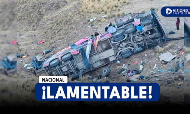 NACIONAL: BUS INTERPROVINCIAL DE LA EMPRESA MOLINA SE DESPISTÓ Y VOLCÓ DEJANDO AL MENOS 20 PERSONAS SIN VIDA