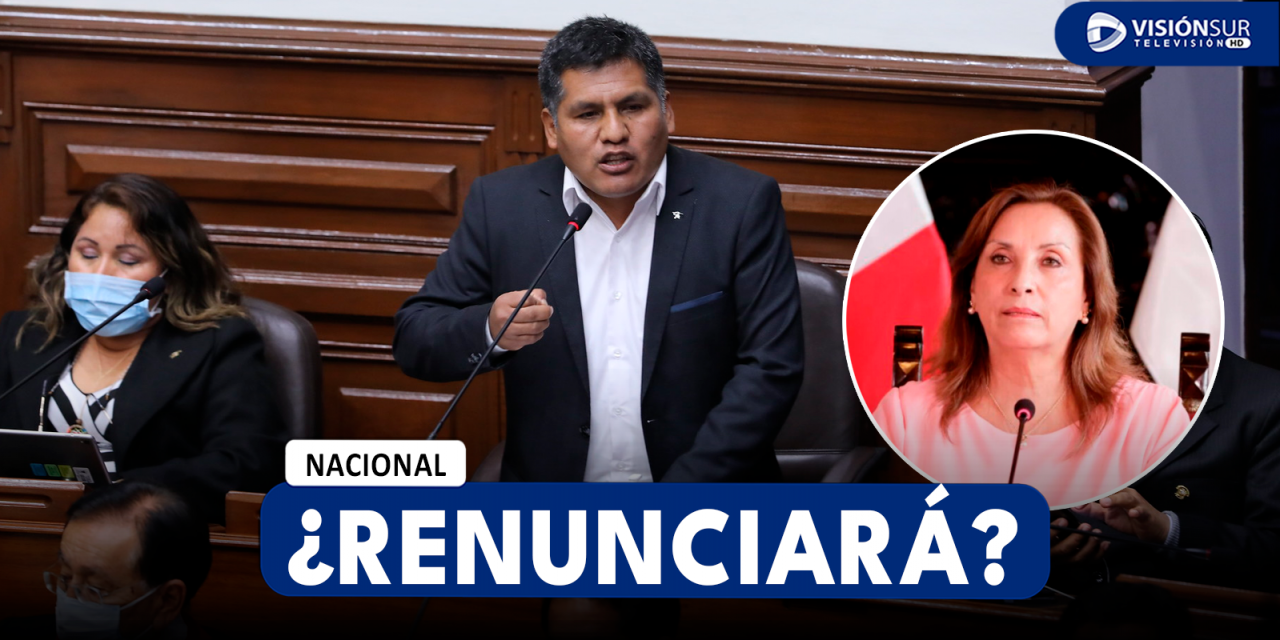 NACIONAL: CONGRESISTA POR AREQUIPA ESPERA QUE EN EL MENSAJE A LA NACIÓN LA PRESIDENTA RENUNCIA A SU CARGO