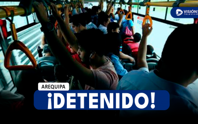 AREQUIPA: VARÓN ES DETENIDO TRAS SER ACUSADO DE HABER REALIZADO TOCAMIENTOS INDEBIDOS A MENOR DE 14 AÑOS EN UN BUS