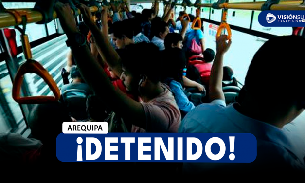 AREQUIPA: VARÓN ES DETENIDO TRAS SER ACUSADO DE HABER REALIZADO TOCAMIENTOS INDEBIDOS A MENOR DE 14 AÑOS EN UN BUS