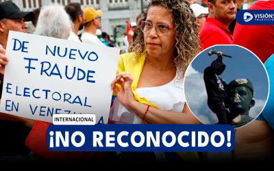 INTERNACIONAL: PERÚ DESCONOCE RÉGIMEN DE NICOLÁS MADURO TRAS DENUNCIA DE FRAUDE ELECTORAL Y VENEZOLANOS DERRIBAN ESTATUAS DE CHÁVEZ COMO PROTESTA