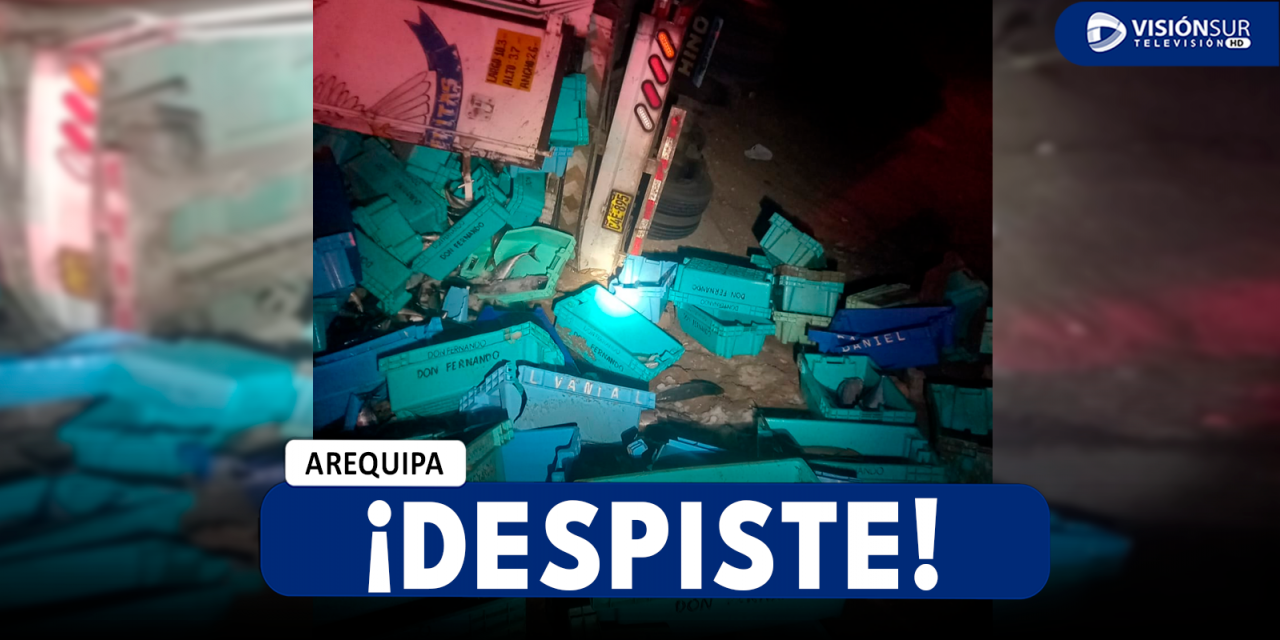 NACIONAL: CAMIÓN QUE TRANSPORTABA PESCADO SE DESPISTA EN YAUCA Y DEJA A TRES PERSONAS HERIDAS DE GRAVEDAD