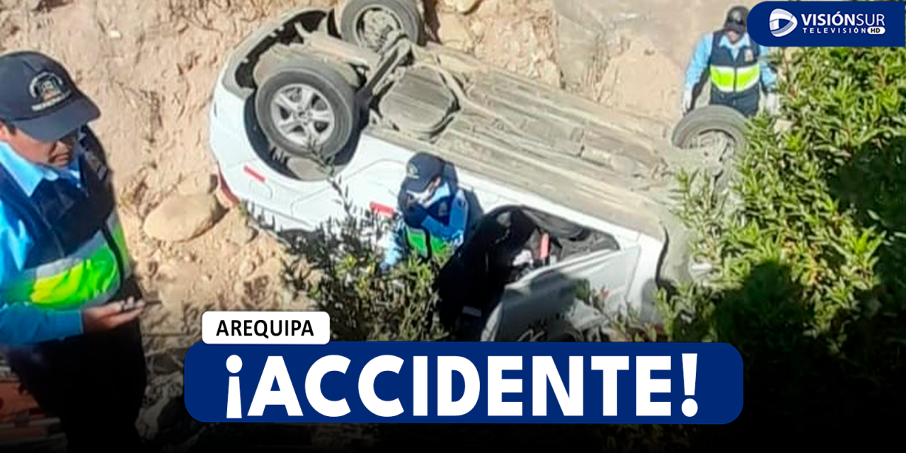 AREQUIPA: TAXISTA PIERDE LA VIDA TRAS CAER JUNTO A SU UNIDAD A UN ABISMO EN LA PARTE DE ALTA DE CAYMA