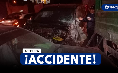 AREQUIPA: TRIPLE CHOQUE FUE REGISTRADO EN LA AV. BICENTENARIO DE CERRO COLORADO