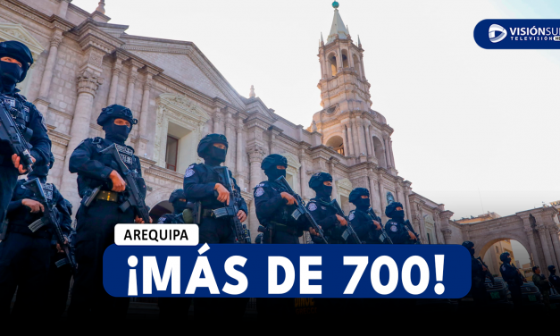 AREQUIPA: MÁS DE 700 POLICÍAS RESGUARDARÁN LAS FESTIVIDADES DEL 14 Y 15 DE AGOSTO POR LOS 484 ANIVERSARIO DE AREQUIPA