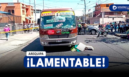 AREQUIPA: ABUELITO PIERDE LA VIDA TRAS SER ATROPELLADO POR BUS DEL SIT EN LA AV. JORGE CHÁVEZ