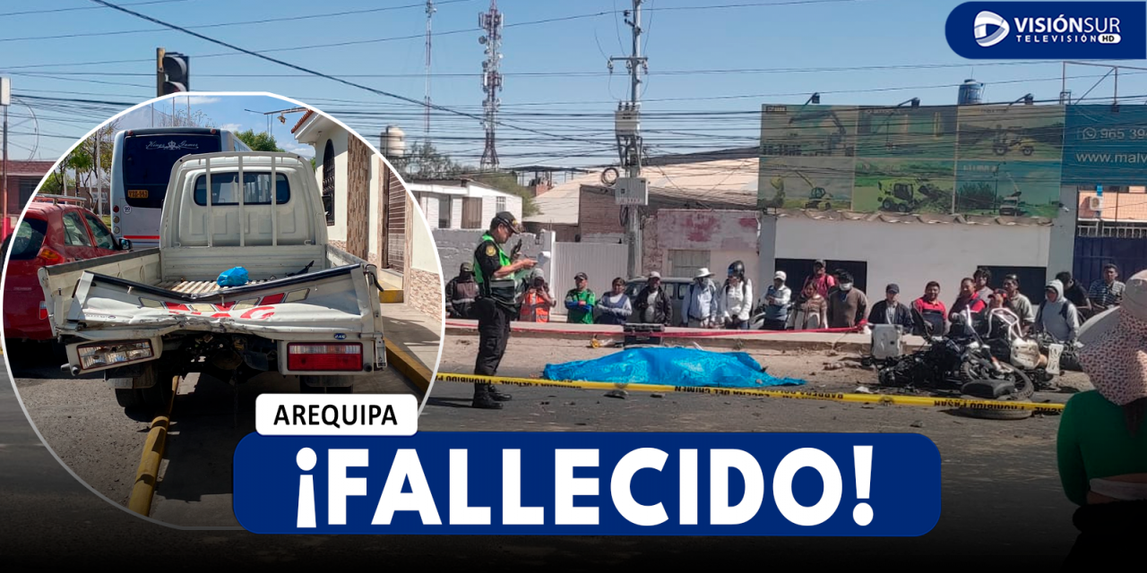 AREQUIPA: CIUDADANO BELGA IMPACTA SU MOTO CONTRA CAMIONCITO Y PIERDE LA VIDA EN ZAMÁCOLA