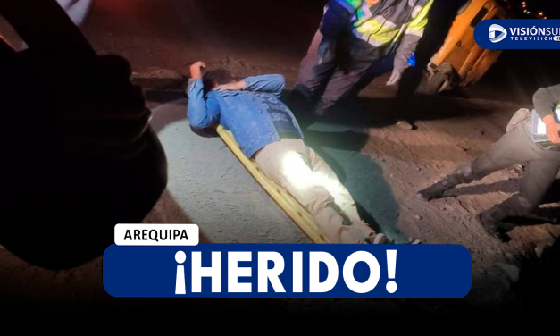 AREQUIPA: AUTO SE DESPISTA EN LA JOYA Y DEJA AL CONDUCTOR GRAVEMENTE HERIDO