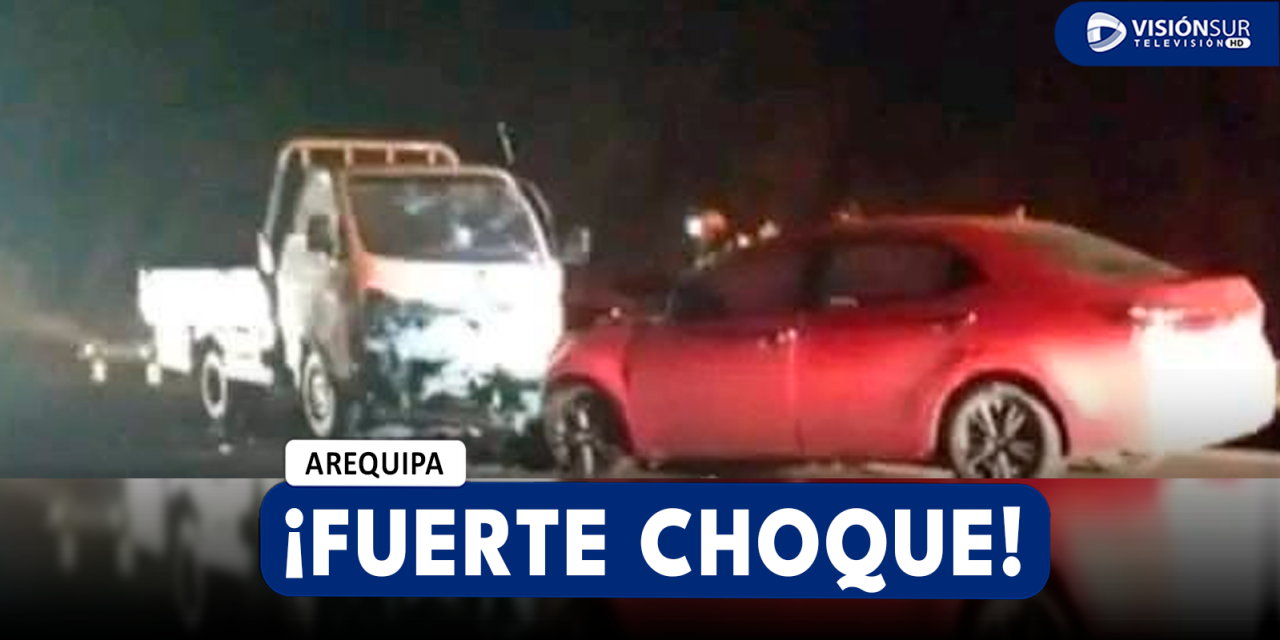 AREQUIPA: FUERTE CHOQUE EN LA CARRETERA CENTRAL DEJA HERIDOS Y RESTRINGE EL PASO MOMENTÁNEAMENTE