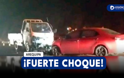 AREQUIPA: FUERTE CHOQUE EN LA CARRETERA CENTRAL DEJA HERIDOS Y RESTRINGE EL PASO MOMENTÁNEAMENTE