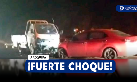 AREQUIPA: FUERTE CHOQUE EN LA CARRETERA CENTRAL DEJA HERIDOS Y RESTRINGE EL PASO MOMENTÁNEAMENTE