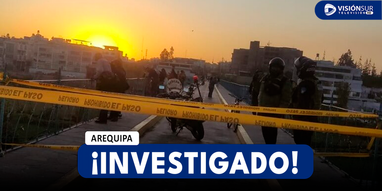 AREQUIPA: INVESTIGARÁN MUERTE DE ADOLESCENTE QUE CAYÓ DESDE EL PUENTE FIERRO HACIA EL RÍO CHILI