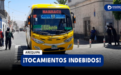 AREQUIPA: VARÓN ES DETENIDO TRAS SER ACUSADO DE REALIZAR TOCAMIENTOS INDEBIDOS A JOVEN EN BUS DE TRANSCAYMA