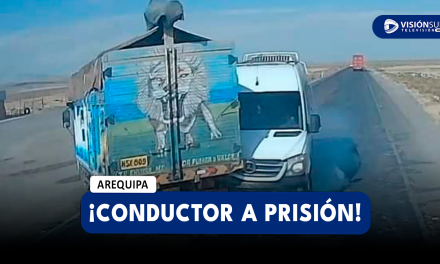 AREQUIPA: DAN 7 MESES DE PRISIÓN PREVENTIVA CONTRA CONDUCTOR DE CAMIÓN QUE IMPACTÓ CONTRA MINIVAN Y DEJÓ 3 FALLECIDOS