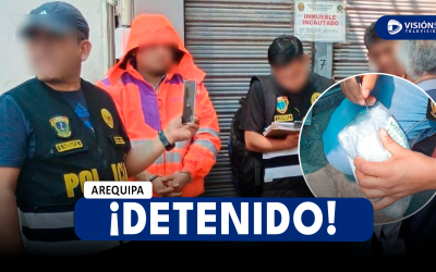 AREQUIPA: DETIENEN A VARÓN CON UN PAQUETE QUE CONTENÍA 500 GRAMOS DE CANNABIS SATIVA