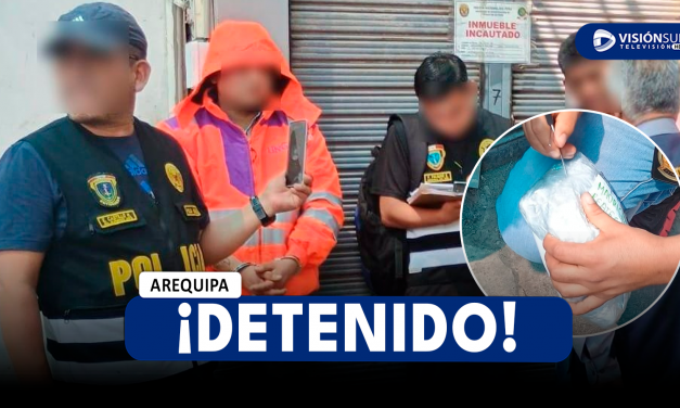 AREQUIPA: DETIENEN A VARÓN CON UN PAQUETE QUE CONTENÍA 500 GRAMOS DE CANNABIS SATIVA