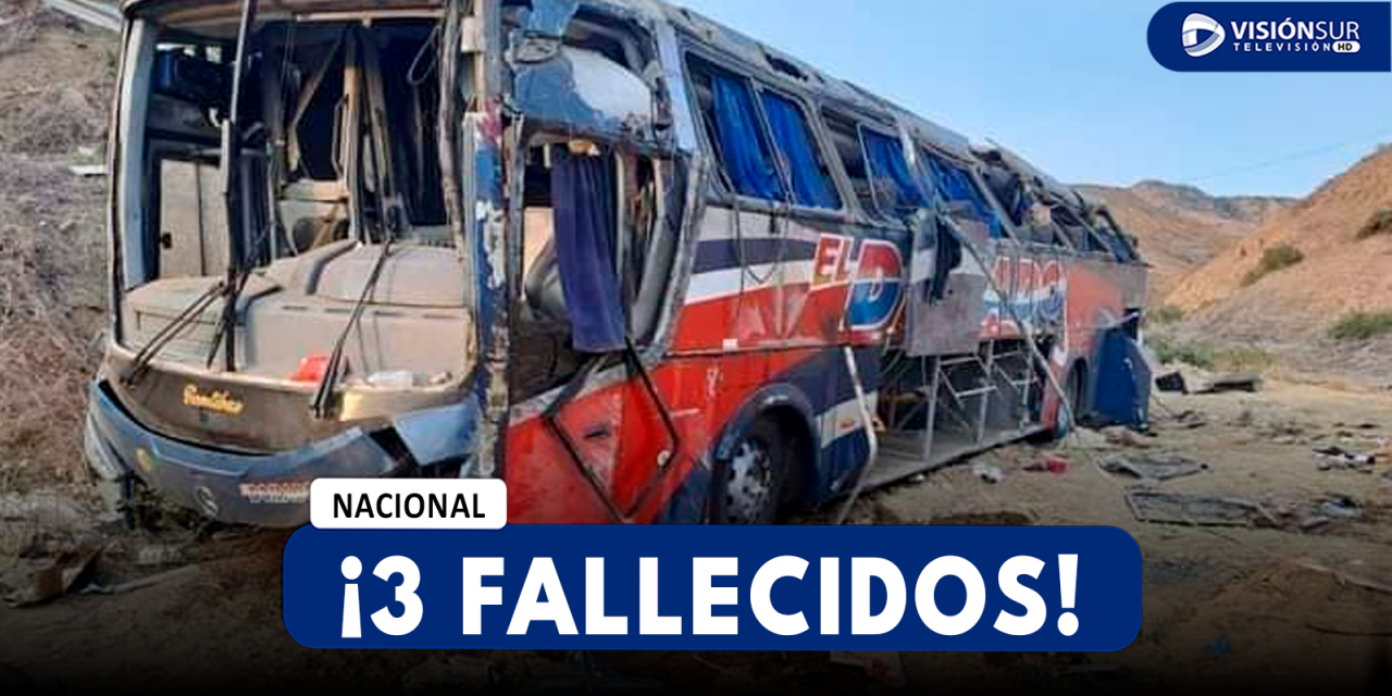 NACIONAL: FUERTE ACCIDENTE EN TALARA DEJA A 3 PERSONAS FALLECIDAS Y MÁS DE 20 HERIDOS