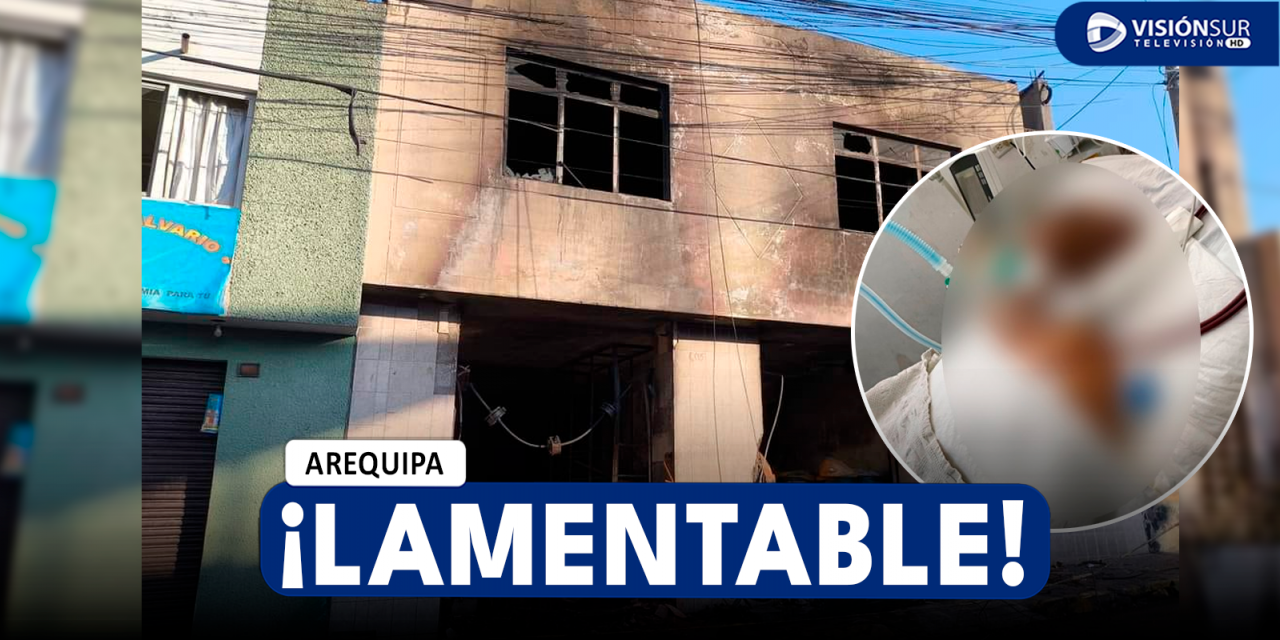 AREQUIPA: FALLECE SEXAGENARIO QUE SUFRIÓ VARIAS FRACTURAS DURANTE EL INCENDIO EN UNA FERRETERÍA DE MIRAFLORES