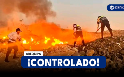 AREQUIPA: SERENOS CONTROLAN AMAGO DE INCENDIO EN MIRAFLORES QUE HABRÍA SIDO INICIADO PRESUNTAMENTE POR INDIGENTES