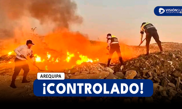 AREQUIPA: SERENOS CONTROLAN AMAGO DE INCENDIO EN MIRAFLORES QUE HABRÍA SIDO INICIADO PRESUNTAMENTE POR INDIGENTES