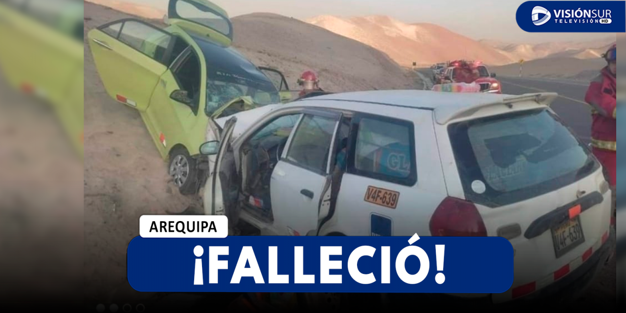 AREQUIPA: FALLECE MUJER QUE SE ENCONTRABA DE COPILOTO EN CHOQUE REGISTRADO EN CERRO VERDE