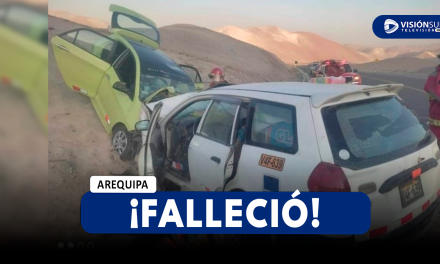 AREQUIPA: FALLECE MUJER QUE SE ENCONTRABA DE COPILOTO EN CHOQUE REGISTRADO EN CERRO VERDE