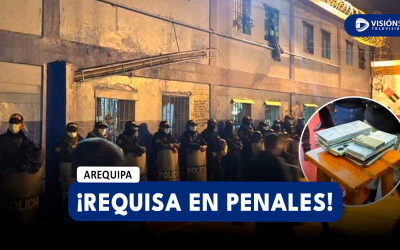 AREQUIPA: REALIZAN MEGAOPERATIVO DE REQUISA EN LOS PENALES DE SOCABAYA Y CAMANÁ EN HORAS DE LA NOCHE