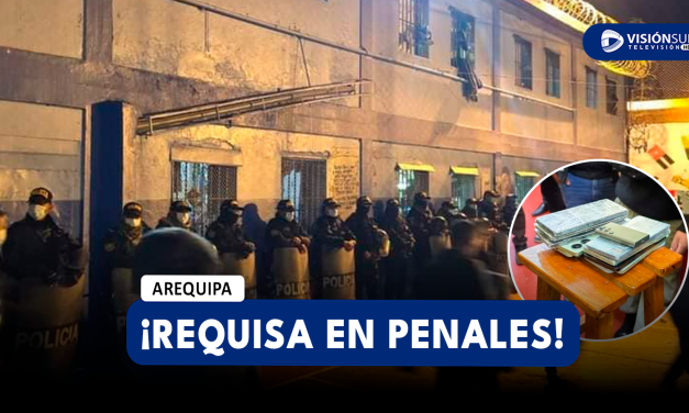 AREQUIPA: REALIZAN MEGAOPERATIVO DE REQUISA EN LOS PENALES DE SOCABAYA Y CAMANÁ EN HORAS DE LA NOCHE