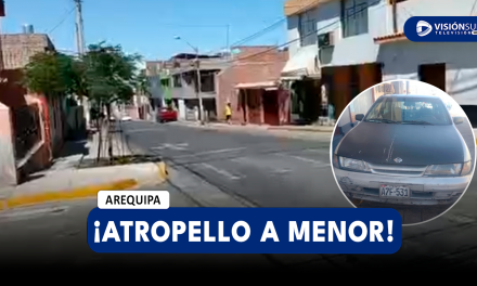 AREQUIPA: VARÓN ATROPELLÓ A MENOR DE EDAD CUANDO SE DIRIGÍA A SU COLEGIO Y SE PRESUME QUE ERA UN EFECTIVO DE LA PNP