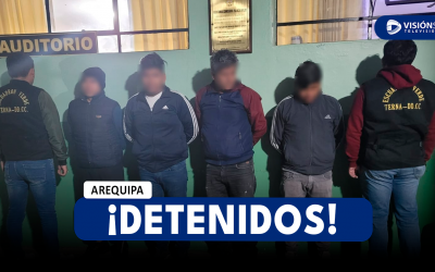 AREQUIPA: DETIENEN A 4 SUJETOS Y ENCUENTRA 14 CELULARES REPORTADOS COMO ROBADOS EN OPERATIVO DEL GRUPO TERNA