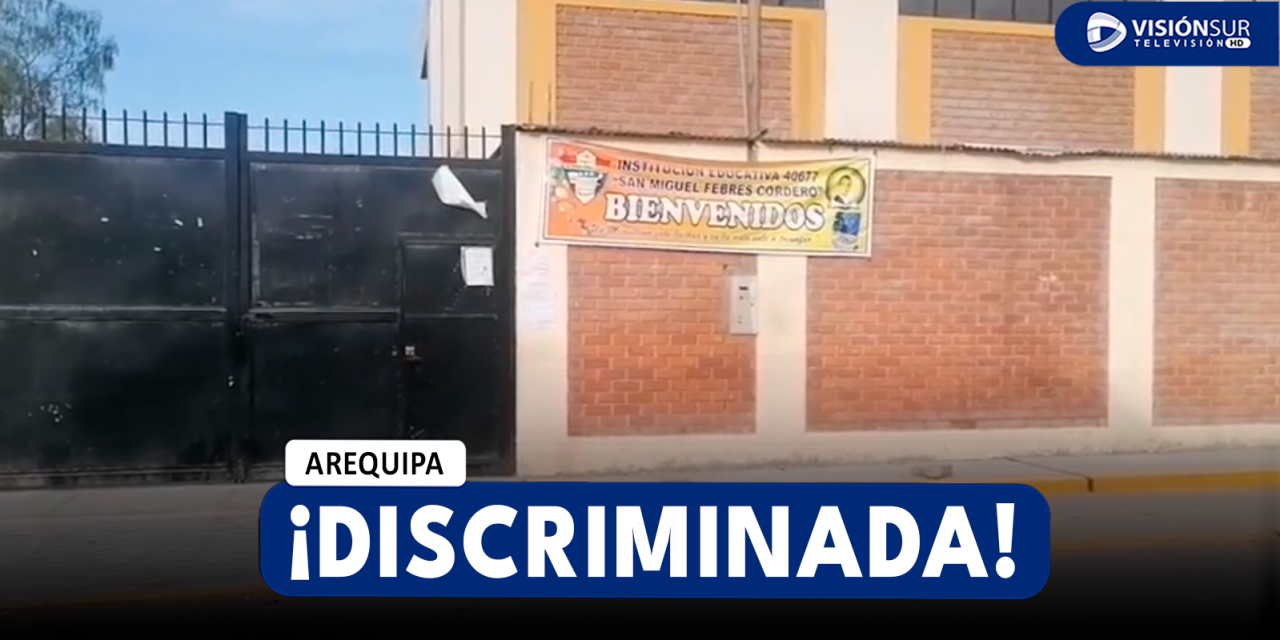 AREQUIPA: PEQUEÑA DE 8 AÑOS ES DISCRIMINADA LUEGO DE SER ENCERRADA EN SU SALÓN DE CLASE MIENTRAS QUE SUS COMPAÑEROS FUERON A UN PASEO