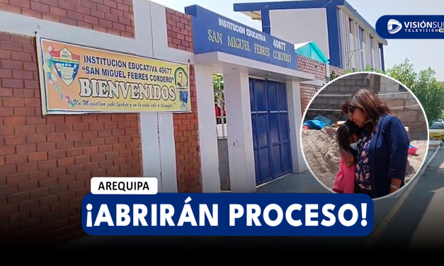 AREQUIPA: GERENTA DE EDUCACIÓN ABRIRÍA PROCESO CONTRA RESPONSABLES DE HABER DEJADO ENCERRADA A MENOR EN SALÓN DE CLASE