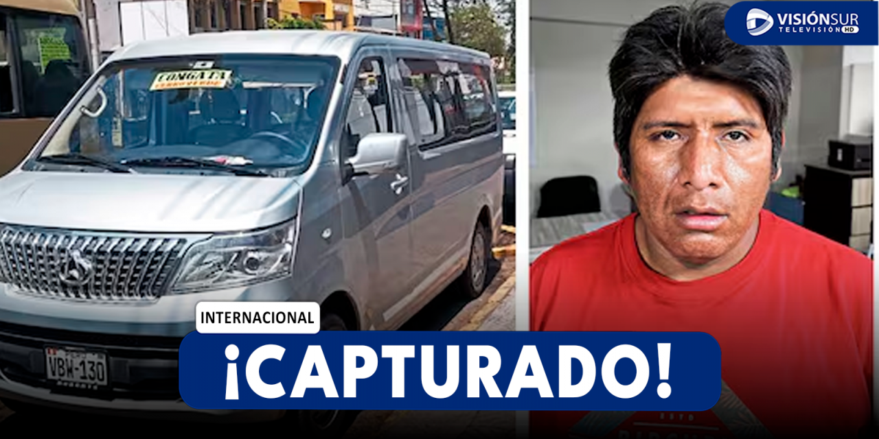 AREQUIPA: DETIENEN A VARÓN QUE FUE SENTENCIADO A 15 AÑOS DE PRISIÓN CUANDO MANEJABA UN COLECTIVO DE TRANSPORTE PÚBLICO