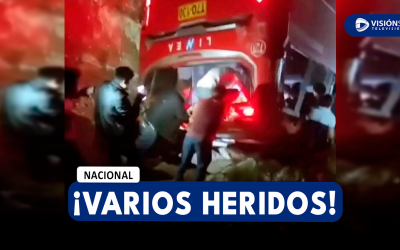 NACIONAL: VARIOS HERIDOS DEJÓ EL DESPISTE DE UN BUS DE LA EMPRESA DE TRANSPORTES LÍNEA EN LA LIBERTAD