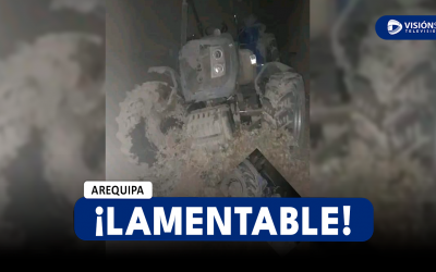 AREQUIPA: AGRICULTOR ES APLASTADO POR UN TRACTOR LUEGO QUE PERDIERA EL EQUILIBRIO EN EL DISTRITO DE YURA