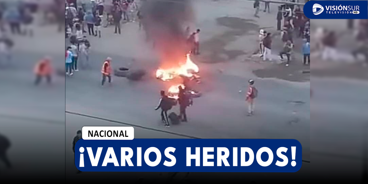 NACIONAL: TRES HERIDOS DEJA HASTA AHORA LOS ENFRENTAMIENTOS ENTRE POLICÍAS Y MANIFESTANTES EN LA LIBERTAD