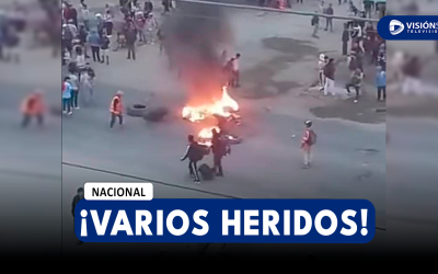 NACIONAL: TRES HERIDOS DEJA HASTA AHORA LOS ENFRENTAMIENTOS ENTRE POLICÍAS Y MANIFESTANTES EN LA LIBERTAD