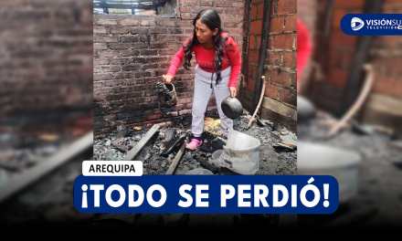 AREQUIPA: MADRE DE FAMILIA JUNTO A SUS TRES HIJAS PIERDEN TODO EN VORAZ INCENDIO EN SACHACA