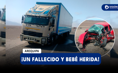 AREQUIPA: FUERTE CHOQUE REGISTRADO EN CARAVELÍ DE UN AUTO CON UN CAMIÓN DEJA UNA PERSONA FALLECIDA Y UNA MENOR GRAVEMENTE HERIDA