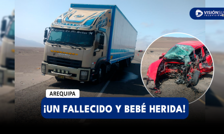 AREQUIPA: FUERTE CHOQUE REGISTRADO EN CARAVELÍ DE UN AUTO CON UN CAMIÓN DEJA UNA PERSONA FALLECIDA Y UNA MENOR GRAVEMENTE HERIDA