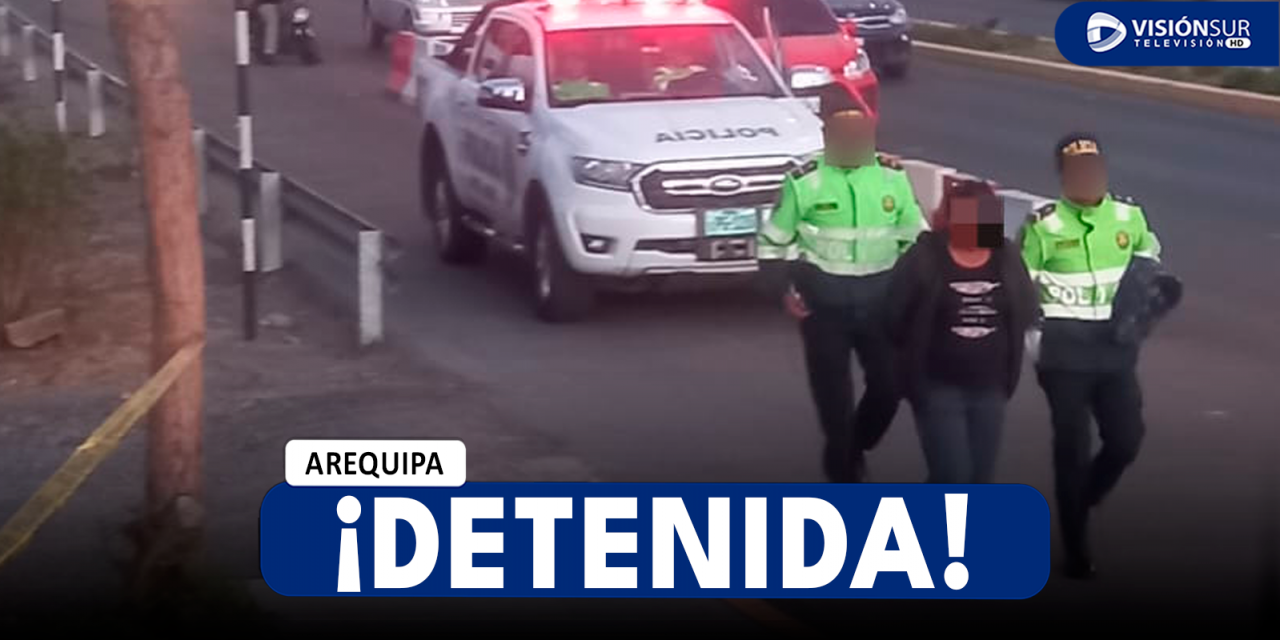 AREQUIPA: DETIENEN A MUJER POR INMEDIACIONES DEL TERMINAL TERRESTRE CON REQUISITORIA VIGENTE POR EL DELITO DE USURPACIÓN